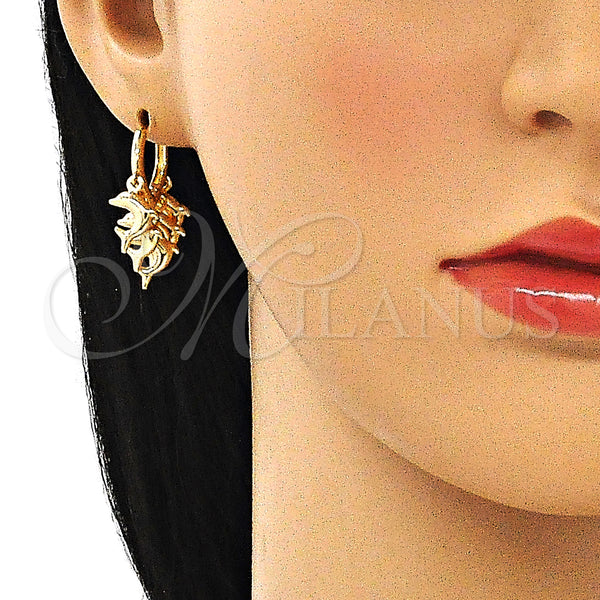 Gold Filled Hoop Earrings — Huggie Hoop Dolphin Design Polished 02.63. — alternate product view — SKU 145118 | Oro Laminado aretes de aro — Huggie Hoop Dolphin diseño pulido 02.63. — SKU 145118