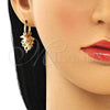 Oro Laminado Huggie Hoop, Gold Filled Style Dolphin Design, Polished, Golden Finish, 02.63.2721.15