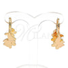 Oro Laminado Huggie Hoop, Gold Filled Style Butterfly Design, Polished, Golden Finish, 02.63.2722.15