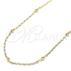 Oro Laminado Basic Necklace, Gold Filled Style Polished, Golden Finish, 04.213.0228.22 (02 MM Thickness, 22 Inches Length)