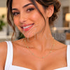 Oro Laminado Basic Necklace, Gold Filled Style Rolo and Ball Design, Polished, Golden Finish, 04.213.0248.20 (Thickness, 20 Inches Length)