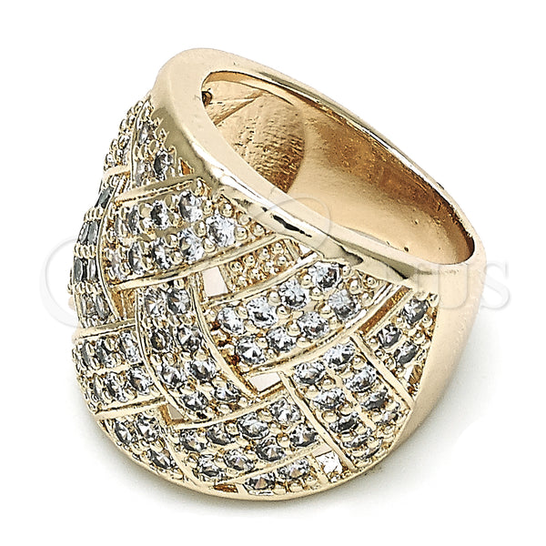 Gold Filled Ring — Multi Stone Ring with White Micro Pave Polished — main product view — SKU 145159 | Oro Laminado anillo — Multi Stone Ring with blanco Micro Pave pulido — SKU 145159