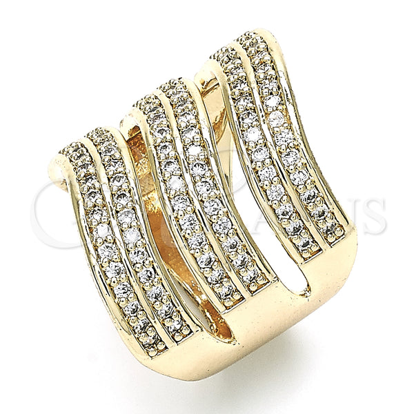 Gold Filled Ring — Multi Stone Ring with White Micro Pave Polished — main product view — SKU 145169 | Oro Laminado anillo — Multi Stone Ring with blanco Micro Pave pulido — SKU 145169
