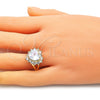 Dorado Oro Laminado Anillo, vista 2 de la galería del producto por Mayoreo, vista adicional 2 del producto