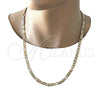 Oro Laminado Basic Necklace, Gold Filled Style Figaro Design, Polished, Golden Finish, 04.213.0252.24 (06 MM Thickness, 24 Inches Length)