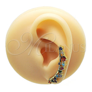 Gold Filled Ring — Earcuff with Multicolor Cubic Zirconia Polished 02. — main product view — SKU 145323 | Oro Laminado anillo — Earcuff with Multicolor Cubic Zirconia pulido 02. — SKU 145323