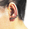 Oro Laminado Earcuff, Gold Filled Style with Multicolor Micro Pave, Polished, Golden Finish, 02.210.0631