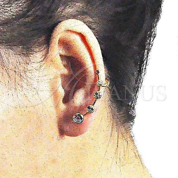 Gold Filled Ring — Stud Earring with Multicolor Cubic Zirconia Polished 02. — alternate product view — SKU 145329 | Oro Laminado anillo — Stud Earring with Multicolor Cubic Zirconia pulido 02. — SKU 145329