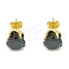 Gold Filled Ring — Stud Earring with Black Cubic Zirconia Polished 5. — alternate product view — SKU 145336 | Oro Laminado anillo — Stud Earring with negro Cubic Zirconia pulido 5. — SKU 145336