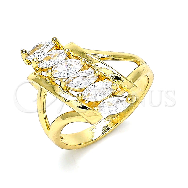 Gold Filled Ring — Multi Stone Ring with White Cubic Zirconia Polished — main product view — SKU 145338 | Oro Laminado anillo — Multi Stone Ring with blanco Cubic Zirconia pulido — SKU 145338