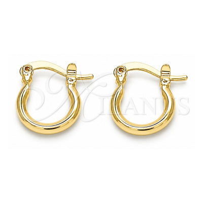 Oro Laminado Small Hoop, Gold Filled Style Polished, Golden Finish, 5.134.014.12