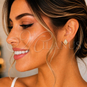 Gold Filled Ring — Stud Earring Judaica and Hand of God Design — main product view — SKU 145391 | Oro Laminado anillo — Stud Earring Judaica and Hand of God diseño — SKU 145391