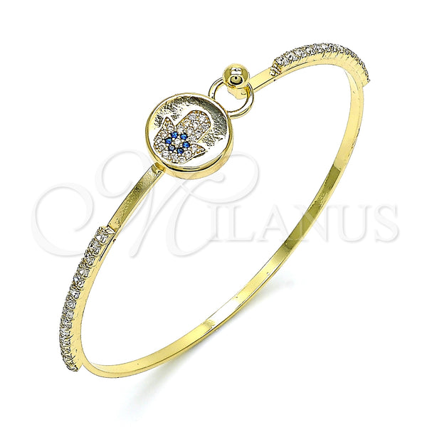 Gold Filled Jewelry — Individual Bangle Judaica and Hand of God Design — main product view — SKU 145421 | Oro Laminado joyería — Individual Bangle Judaica and Hand of God diseño — SKU 145421
