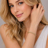 Oro Laminado Basic Bracelet, Gold Filled Style Miami Cuban Design, Polished, Golden Finish, 04.63.1397.07 (120 Gauge, Thickness, 8 Inches Length)