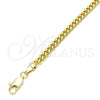Oro Laminado Basic Bracelet, Gold Filled Style Miami Cuban Design, Polished, Golden Finish, 04.63.1397.07 (120 Gauge, Thickness, 8 Inches Length)