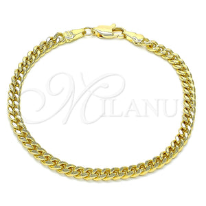 Gold Filled Bracelet — Basic Bracelet Miami Cuban Design Polished 04.63. Gauge — main product view — SKU 145447 | Oro Laminado brazalete — básico Bracelet Miami Cuban diseño pulido 04.63. Gauge — SKU 145447
