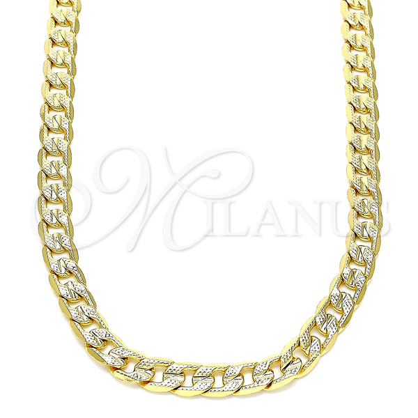 Gold Filled Necklace — Basic Necklace Curb Design Polished 04. Gauge 06 — main product view — SKU 145461 | Oro Laminado collar — básico Necklace Curb diseño pulido 04. Gauge 06 — SKU 145461