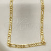 Oro Laminado Basic Necklace, Gold Filled Style Figaro Design, Polished, Golden Finish, 04.213.0142.16 (100 Gauge, 04 MM Thickness, 16 Inches Length)