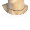 Oro Laminado Basic Necklace, Gold Filled Style Figaro Design, Polished, Golden Finish, 04.63.0118.16 (140 Gauge, 06 MM Thickness, 16 Inches Length)