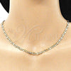 Oro Laminado Basic Necklace, Gold Filled Style Mariner Design, Polished, Golden Finish, 04.213.0254.24 (04 MM Thickness, 24 Inches Length)