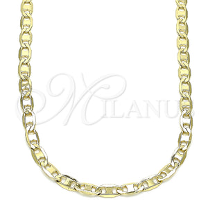 Gold Filled Necklace — Basic Necklace Mariner Design Polished 04. 04 MM — main product view — SKU 145483 | Oro Laminado collar — básico Necklace Mariner diseño pulido 04. 04 MM — SKU 145483