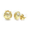 Gold Filled Ring — Stud Earring Heart Design Polished 02. — alternate product view — SKU 145485 | Oro Laminado anillo — Stud Earring corazón diseño pulido 02. — SKU 145485