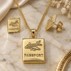 Oro Laminado Earring and Pendant Adult Set, Gold Filled Style Polished, Golden Finish, 10.156.0404