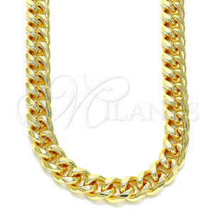 Gold Filled Necklace — Basic Necklace Miami Cuban Design Polished 04.63. Gauge — main product view — SKU 145536 | Oro Laminado collar — básico Necklace Miami Cuban diseño pulido 04.63. Gauge — SKU 145536