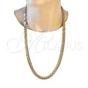 Oro Laminado Basic Necklace, Gold Filled Style Miami Cuban Design, Polished, Golden Finish, 04.63.1414.30 (300 Gauge, 11 MM Thickness, 30 Inches Length)