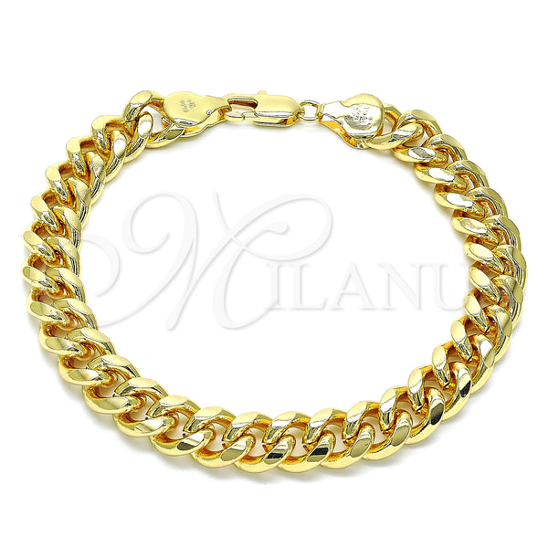 Gold Filled Anklet — Basic Anklet Miami Cuban Design Polished 04.63. Gauge — main product view — SKU 145540 | Oro Laminado tobillera — básico Anklet Miami Cuban diseño pulido 04.63. Gauge — SKU 145540