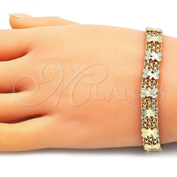 Gold Filled Bracelet — Fancy Bracelet Bow Design Polished 03. 09 MM — alternate product view — SKU 145543 | Oro Laminado brazalete — elegante Bracelet Bow diseño pulido 03. 09 MM — SKU 145543
