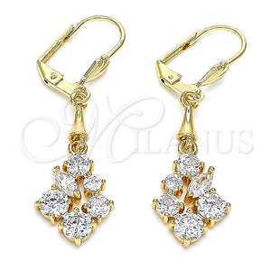 Gold Filled Ring — Long Earring with White Cubic Zirconia Polished 02. — main product view — SKU 145567 | Oro Laminado anillo — Long Earring with blanco Cubic Zirconia pulido 02. — SKU 145567