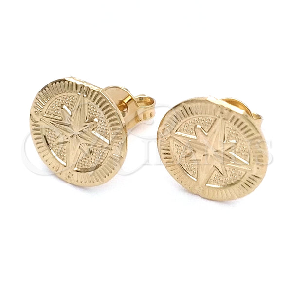 Gold Filled Ring — Stud Earring Polished 02.58. — alternate product view — SKU 145587 | Oro Laminado anillo — Stud Earring pulido 02.58. — SKU 145587