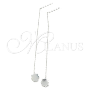 Oro Laminado Stud Earring, Gold Filled Style Angel Design, with White Micro Pave, Polished, Golden Finish, 02.156.0617