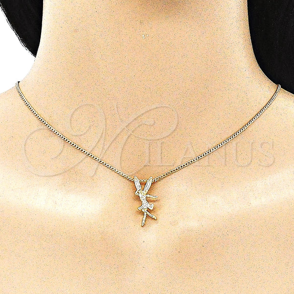 Gold Filled Ring — Earring and Pendant Adult Set Angel Design with — alternate product view — SKU 145805 | Oro Laminado anillo — Earring and Pendant Adult Set Angel diseño with — SKU 145805