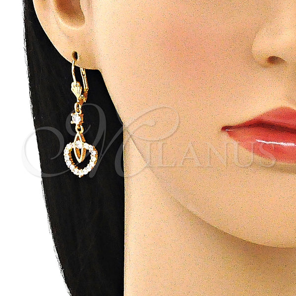 Gold Filled Ring — Long Earring with White Cubic Zirconia Polished 02. — alternate product view — SKU 145811 | Oro Laminado anillo — Long Earring with blanco Cubic Zirconia pulido 02. — SKU 145811