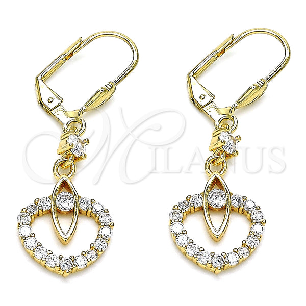 Gold Filled Ring — Long Earring with White Cubic Zirconia Polished 02. — main product view — SKU 145811 | Oro Laminado anillo — Long Earring with blanco Cubic Zirconia pulido 02. — SKU 145811