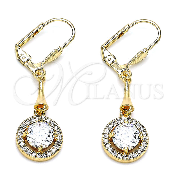 Gold Filled Ring — Long Earring with White Cubic Zirconia Polished 02. — main product view — SKU 145812 | Oro Laminado anillo — Long Earring with blanco Cubic Zirconia pulido 02. — SKU 145812