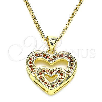 Gold Filled Gold-Filled Heart Necklace 04.156.0031.2.20 for wholesale, main product view