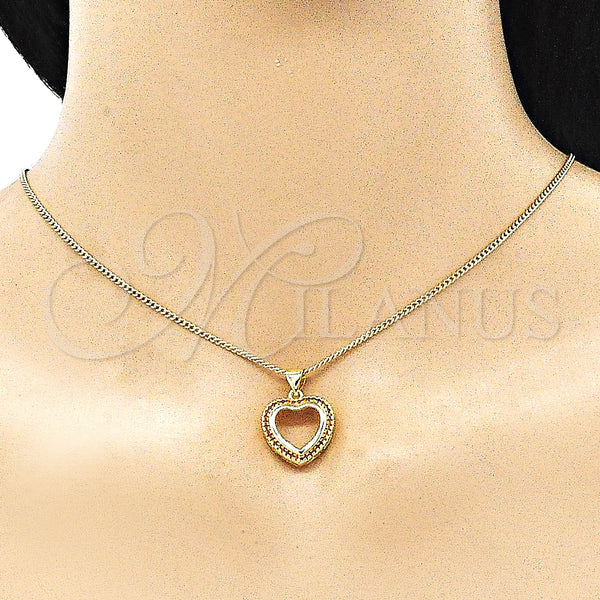 Gold Filled Ring — Earring and Pendant Adult Set Heart Design with — alternate product view — SKU 145931 | Oro Laminado anillo — Earring and Pendant Adult Set corazón diseño with — SKU 145931