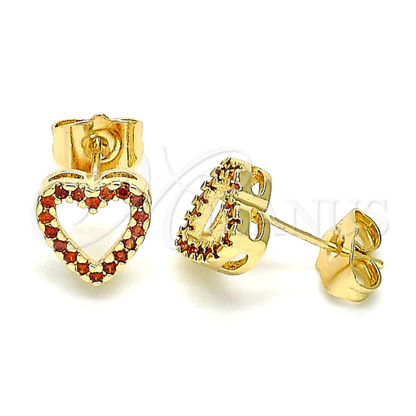 Gold-Filled Heart Earrings 02.156.0629.1 — main product image — SKU 145949 | Aretes de Oro Laminado 02.156.0629.1 — imagen principal del producto — SKU 145949