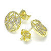 Gold Filled Ring — Stud Earring Heart Design with White Micro Pave — alternate product view — SKU 145971 | Oro Laminado anillo — Stud Earring corazón diseño with blanco Micro Pave — SKU 145971