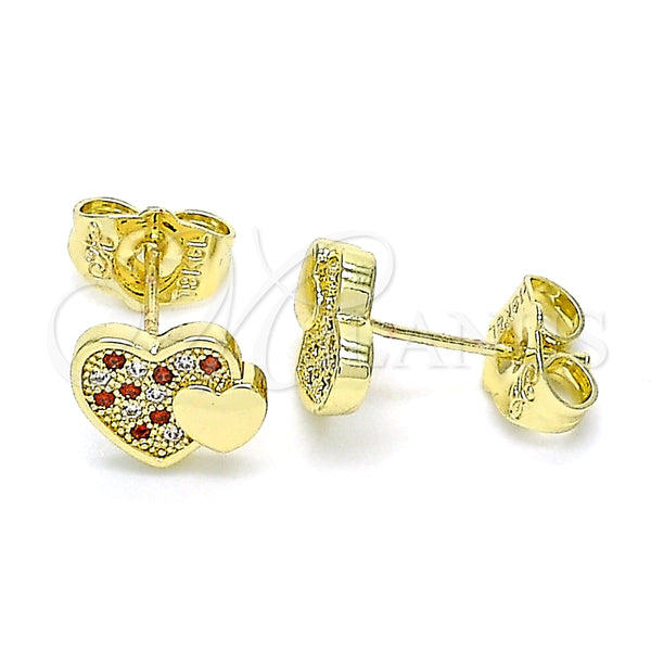 Gold-Filled Heart Earrings 02.199.0036.1 — main product image — SKU 145977 | Aretes de Oro Laminado 02.199.0036.1 — imagen principal del producto — SKU 145977