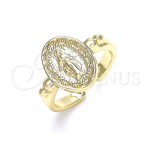 Gold Filled Ring — Elegant Ring Virgen Maria Design Polished 01. One — main product view — SKU 146071 | Oro Laminado anillo — Elegant Ring Virgen Maria diseño pulido 01. One — SKU 146071