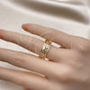 Oro Laminado Elegant Ring, Gold Filled Style Elephant Design, Polished, Golden Finish, 01.213.0011 (One size fits all)