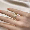 Oro Laminado Elegant Ring, Gold Filled Style Elephant Design, Polished, Golden Finish, 01.213.0011 (One size fits all)