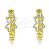 Gold Filled Ring — Stud Earring Teddy Bear Design with White Cubic — alternate product view — SKU 146089 | Oro Laminado anillo — Stud Earring Teddy Bear diseño with blanco Cubic — SKU 146089