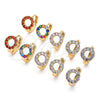 Oro Laminado Huggie Hoop, Gold Filled Style with White Cubic Zirconia, Polished, Golden Finish, 02.210.0646.15