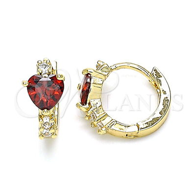 Gold Filled Gold-Filled Heart Hoop Earrings 02.210.0647.1.15 for wholesale, main product view