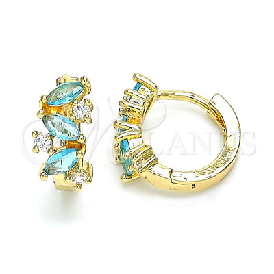 Gold Filled Gold-Filled Leaf Hoop Earrings 02.210.0655.1.15 for wholesale, main product view